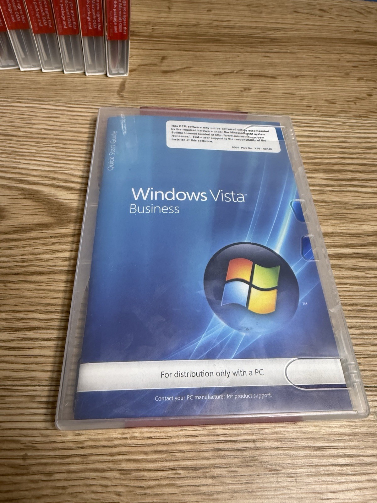 Genuine Microsoft Windows Vista Business Installation Discs (OEM) No License Key