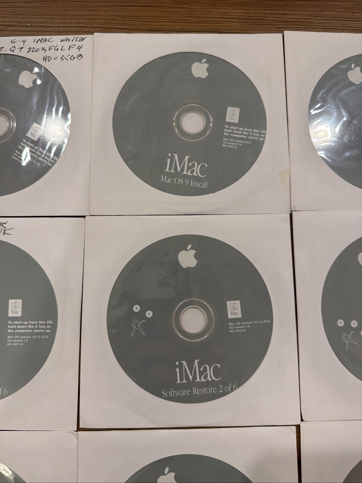 Apple iMac OS X Install Disks 10.1.2 + Applications + iMac Software Restore