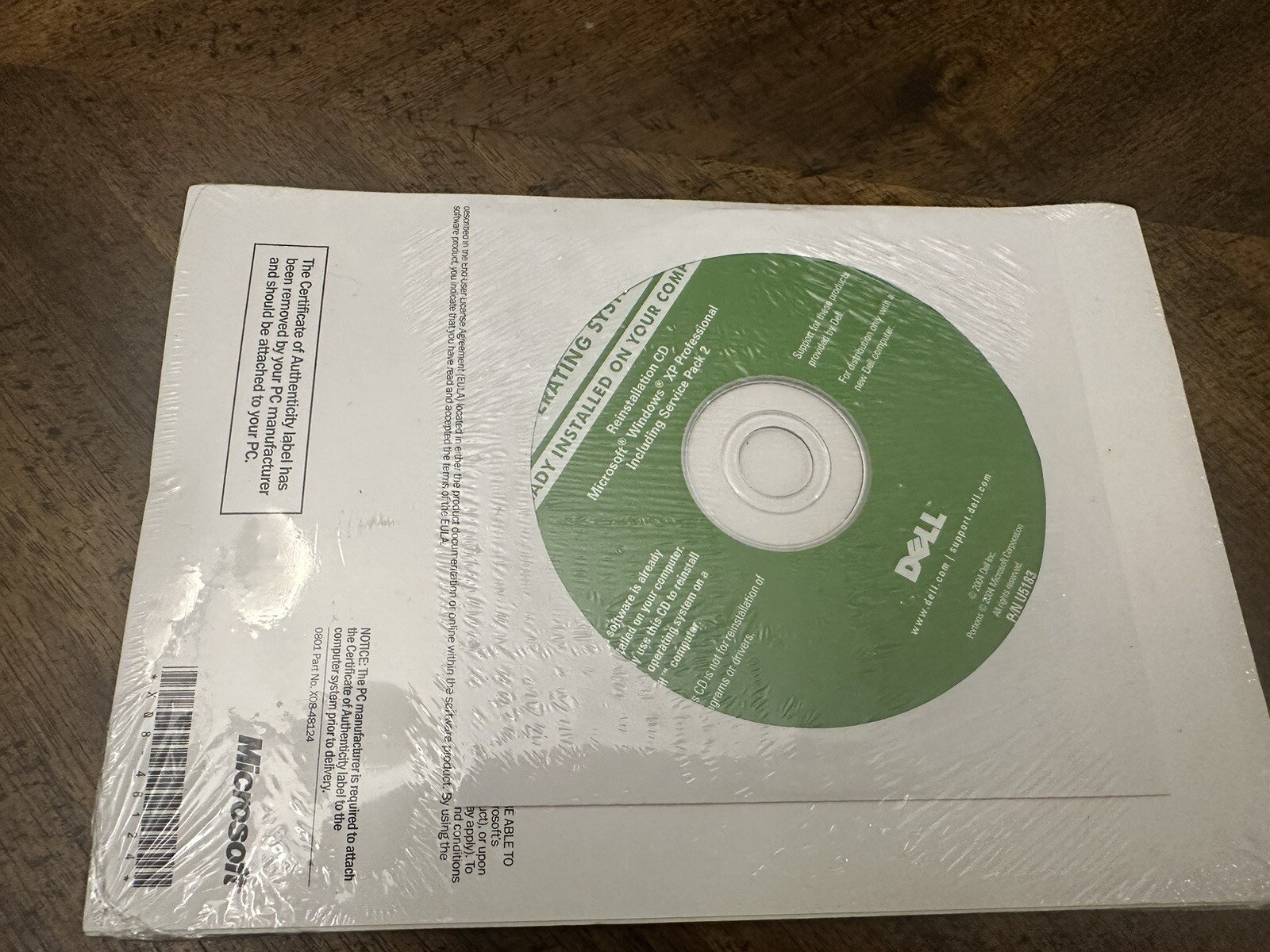 Microsoft Windows XP Professional Service Pack 2 Dell Reinstallation CD