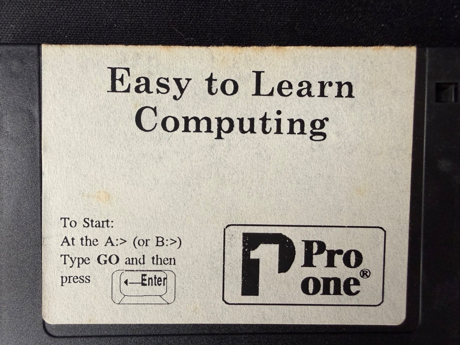 Pro one Easy To Learn Computing / Windows French 2 Disk 3.5″ Set For Windows