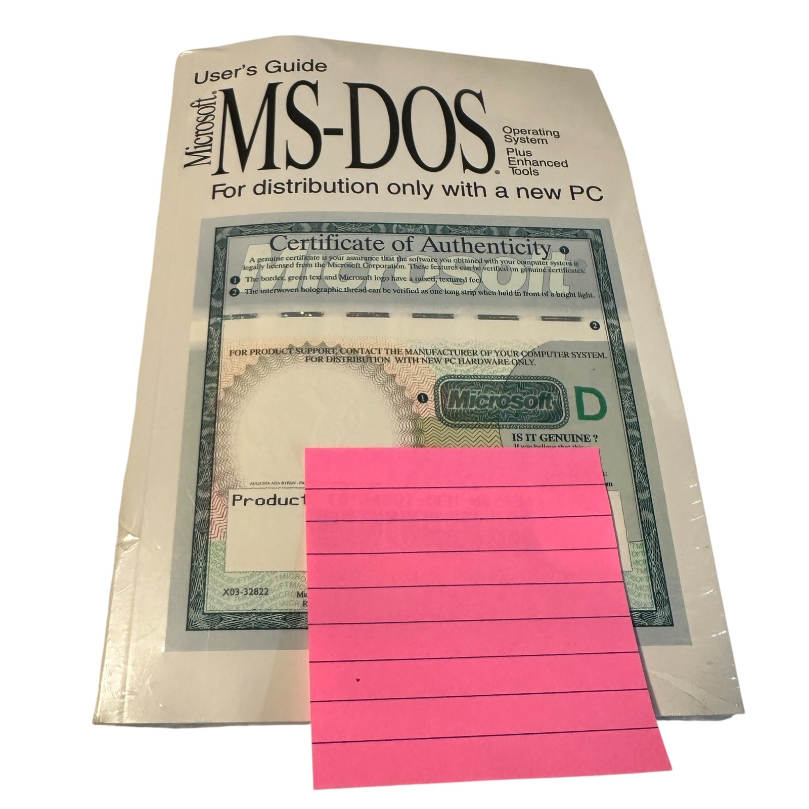 Microsoft MS-DOS 6.22 Operating System 3.5″ Floppies 000-38787 NEW SEALED