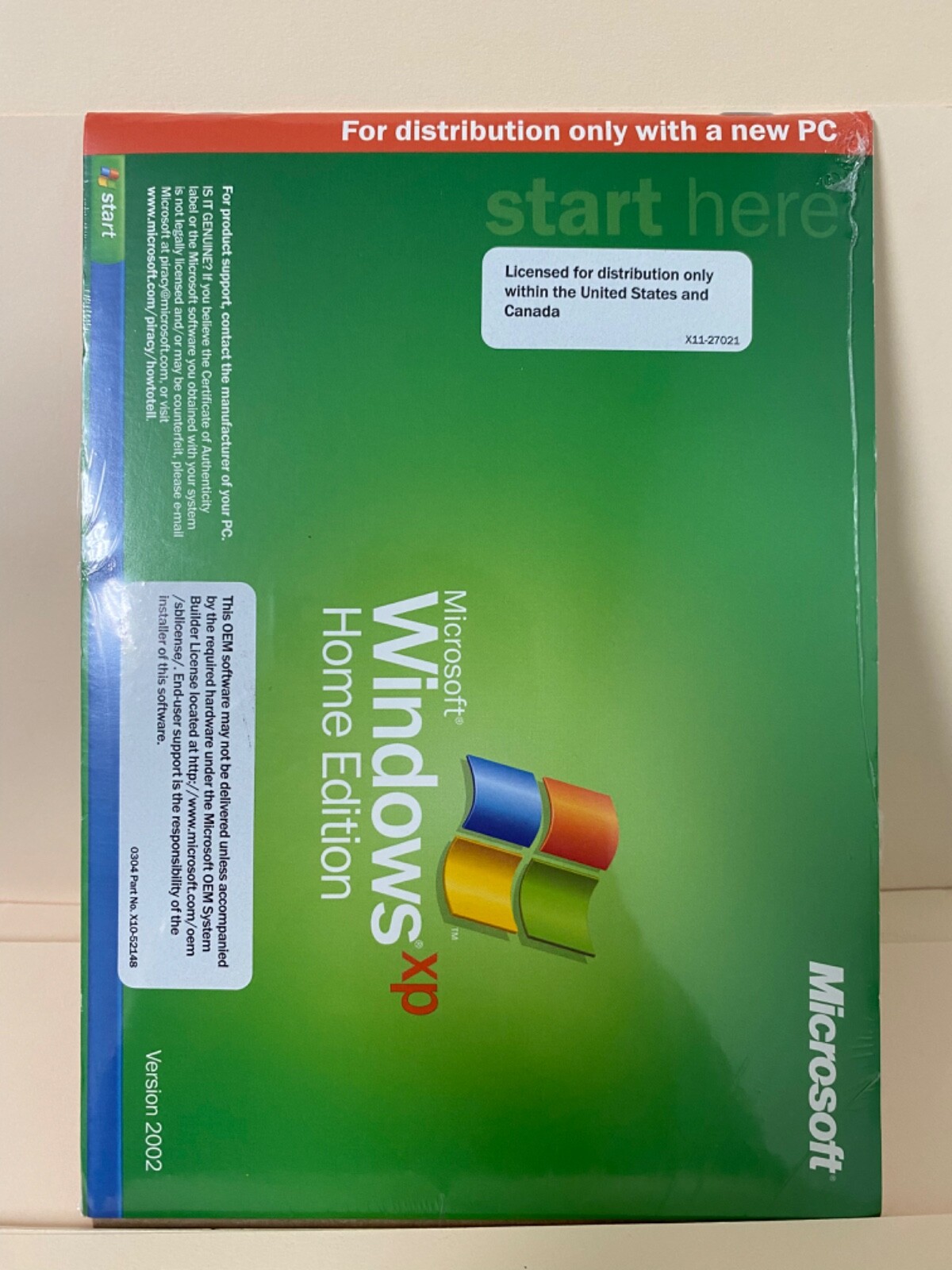 Microsoft Windows XP Home Edition with Service Pack 2