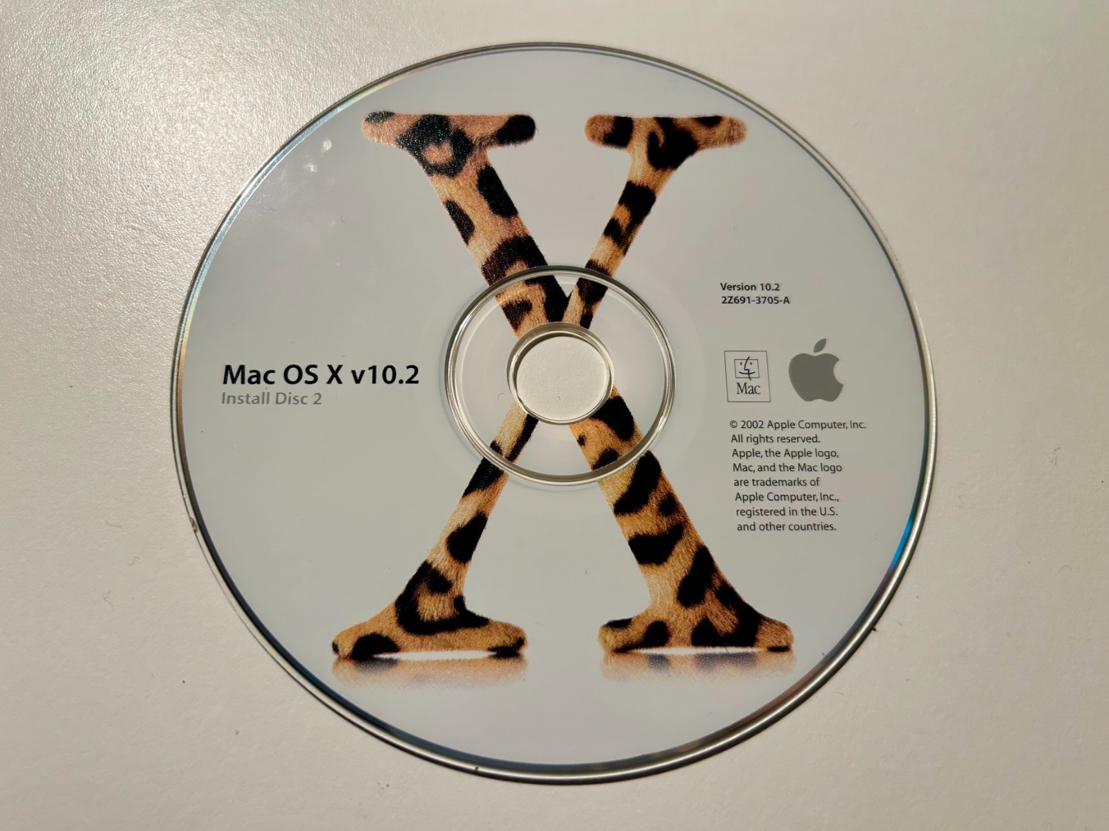 Apple Mac OS X v10.2 Install Disc 2 Macintosh Operating System