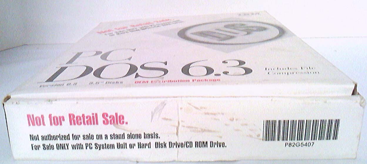 ✅ IBM~PC~DOS 6.3~Original~3.5″ Inch Floppy Disks~OEM Distribution Package~1993