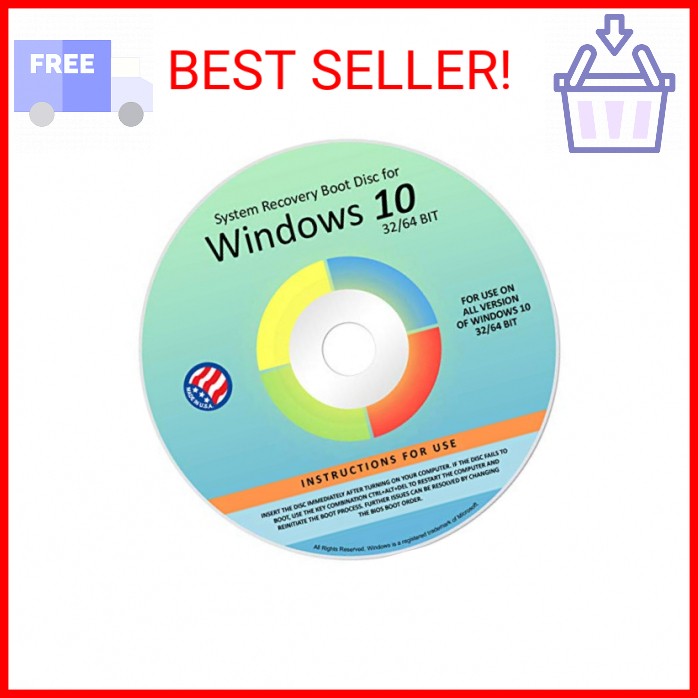 Ralix Reinstall DVD For Windows 10 All Versions 32/64 bit. Recover, Restore, Rep