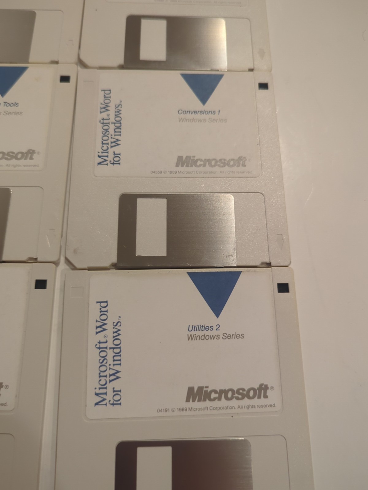 Vintage Microsoft Word for Windows v1.0 (1989) 3.5″ Floppy Disks – Complete
