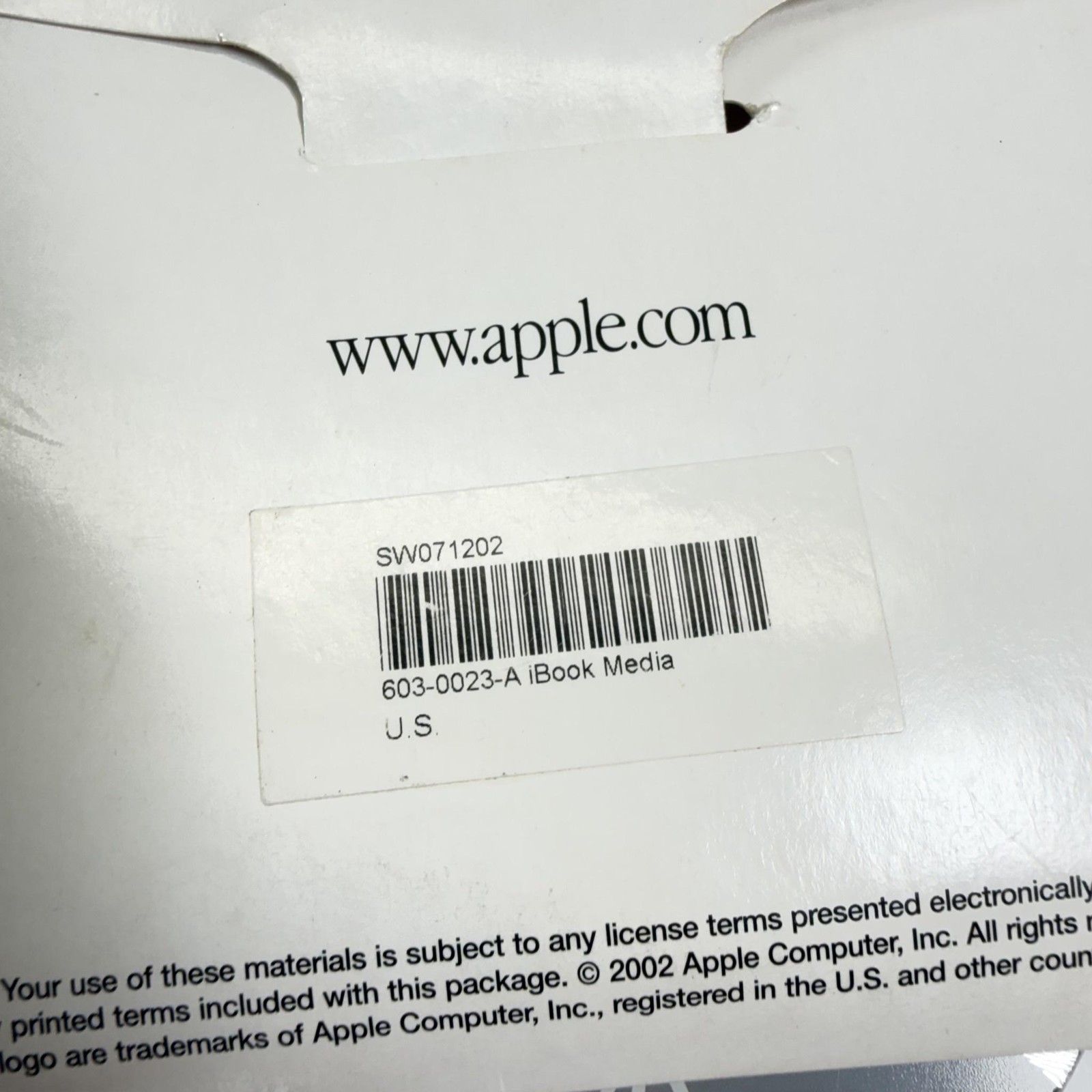 Vintage Apple IBook Mac OS X Mac OS 9 Install Restore CD Set 603-0023-A Software