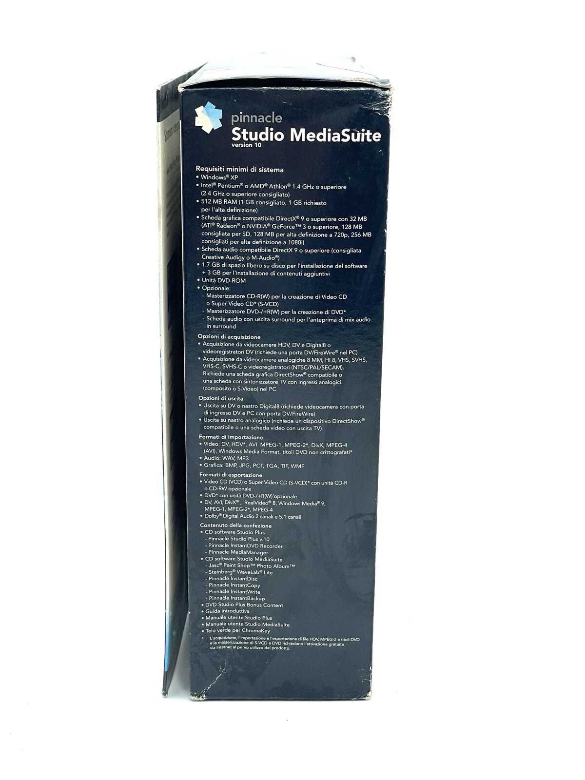 Pinnacle Studio MediaSuite 10 New Old Stock New Rare Vintage # CP