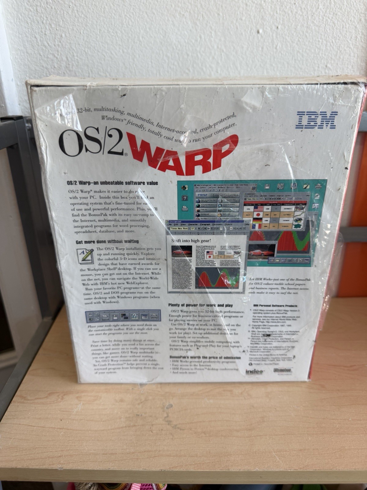 NEW SEALED IBM OS/2 Warp Connect Version 3 3.5″ Disk Vintage Computer Software