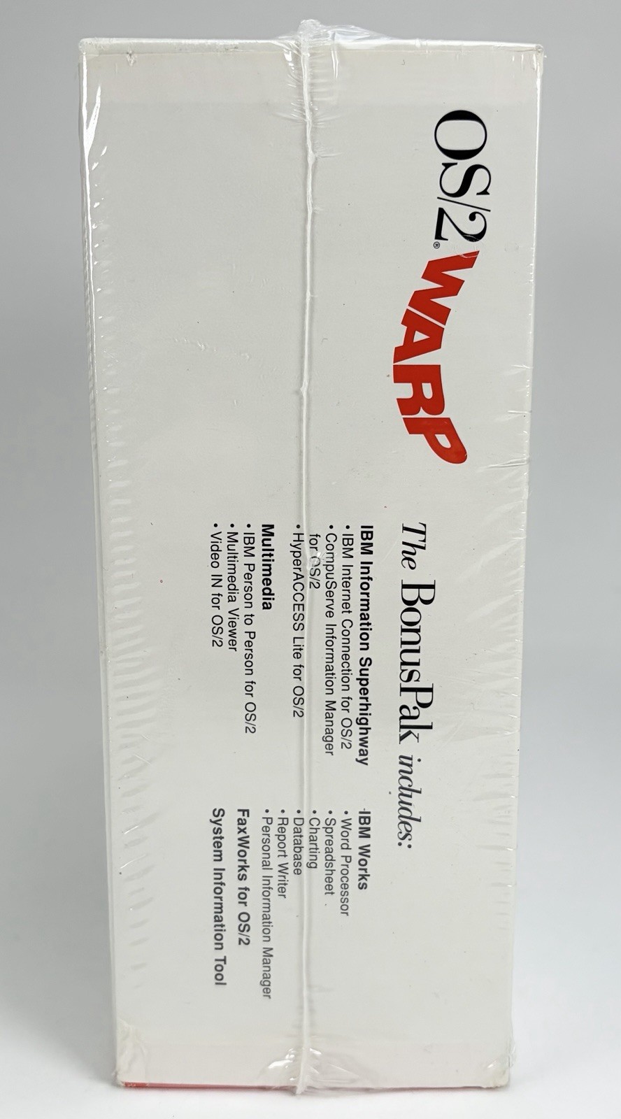 NEW SEALED IBM OS/2 Warp Connect Version 3 3.5″ Disk Vintage Computer Software