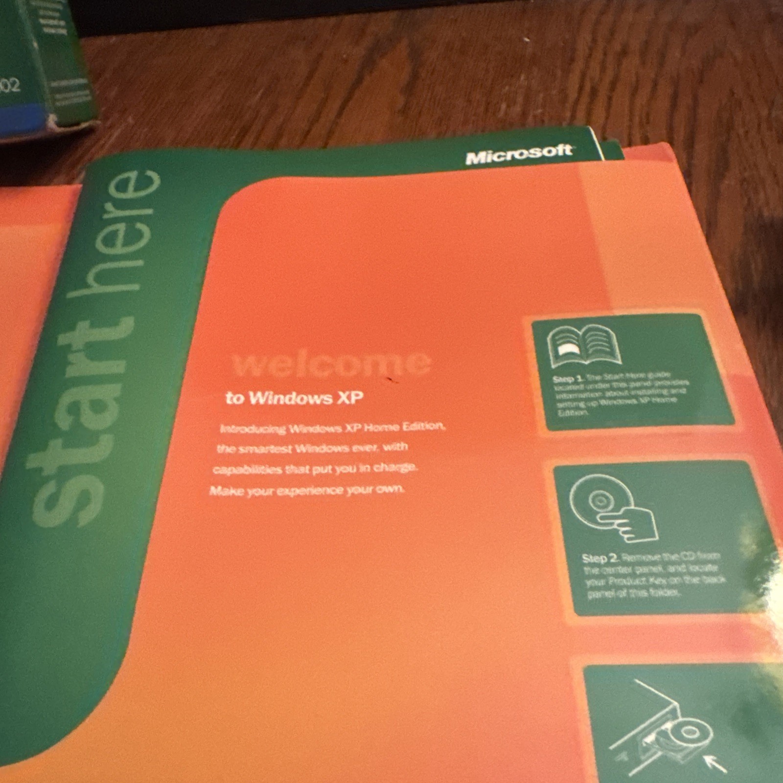 Vintage 2002 Microsoft Windows XP Home Edition Upgrade CD SP1 Retail Box USA