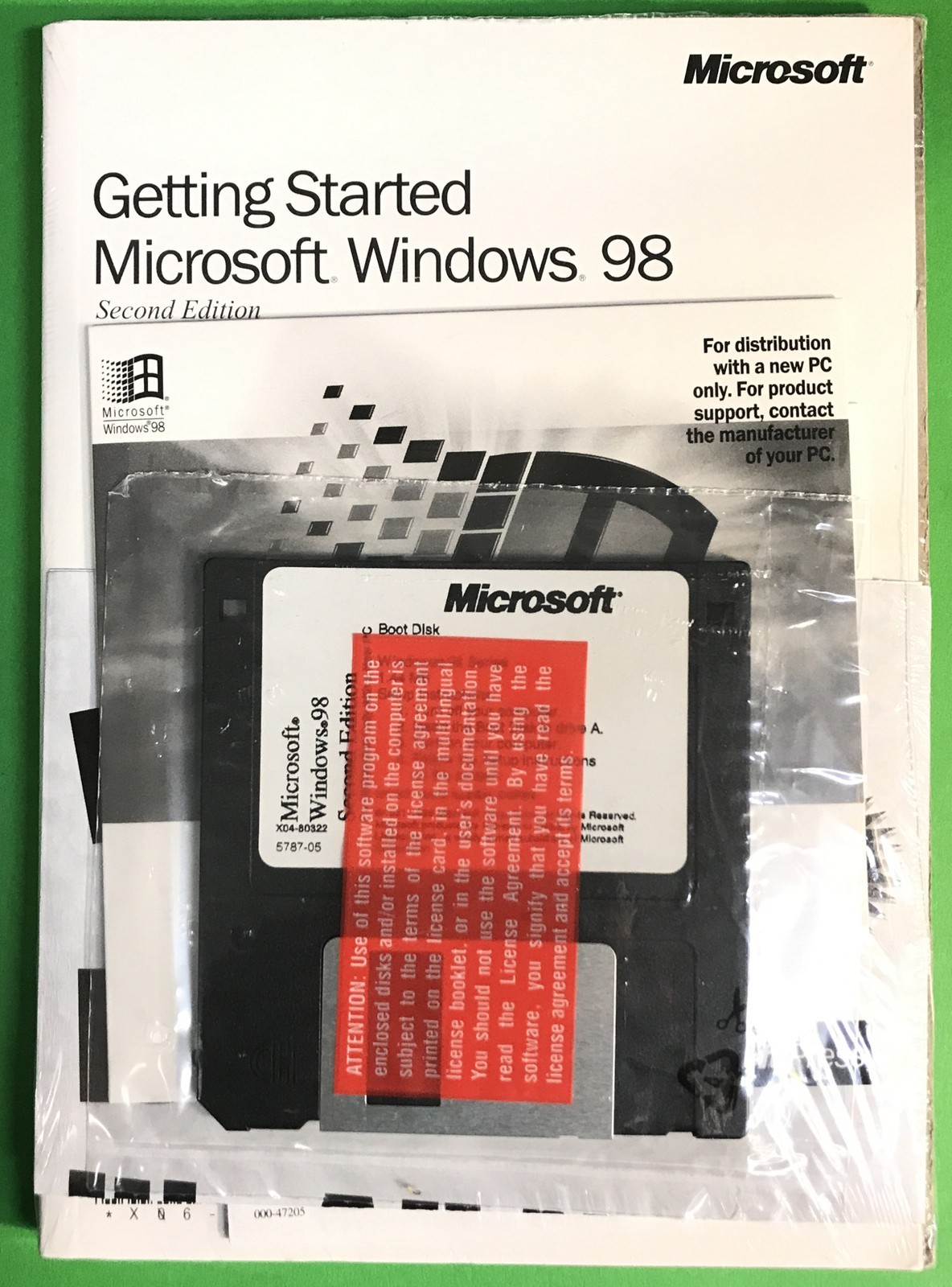 Microsoft Windows 98 Second Edition Getting Started Pack w/ CD, Floppy & Manual