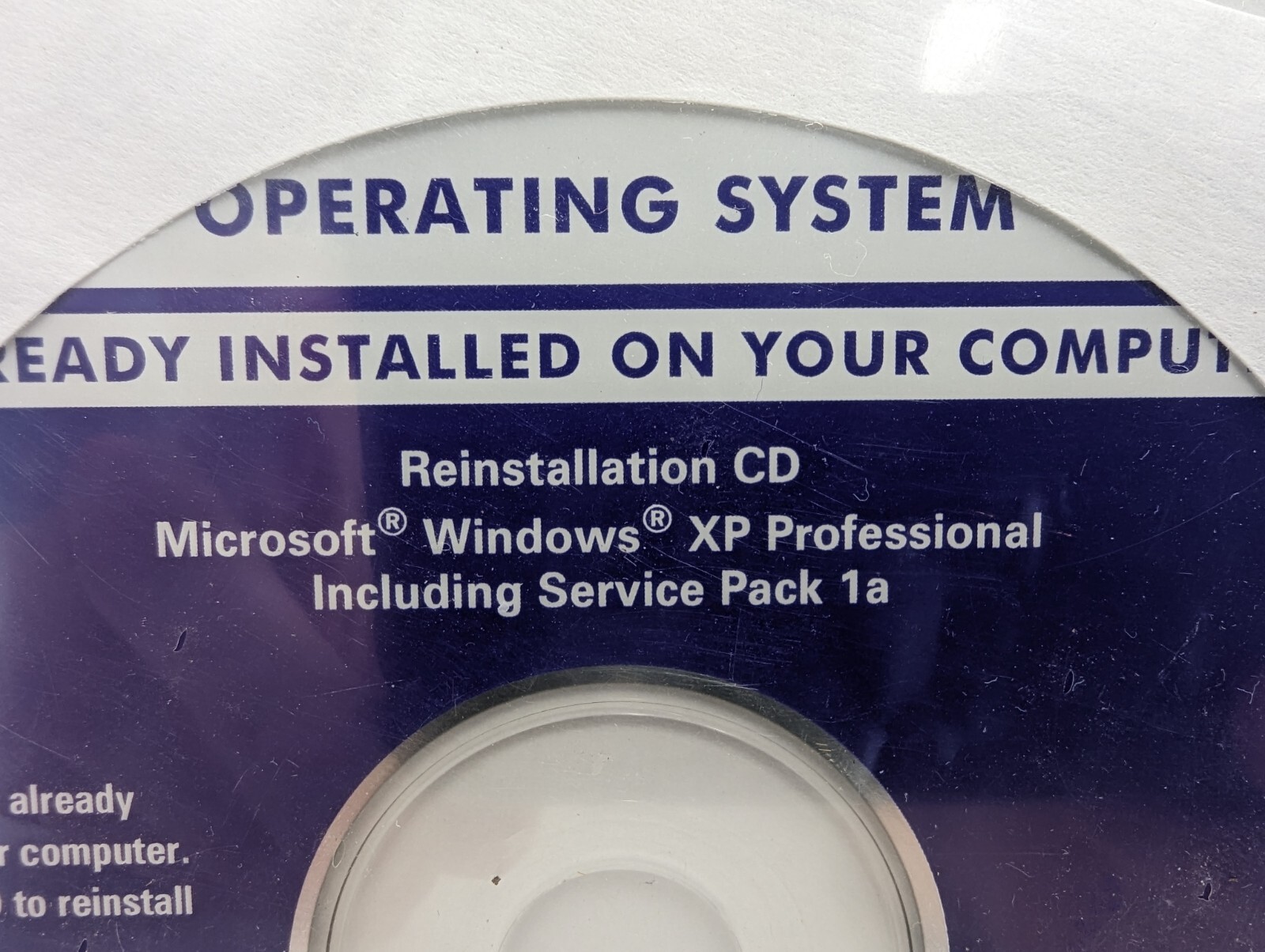 NEW Microsoft Windows XP Professional SP 1a Reinstallation CD 2002 For Dell