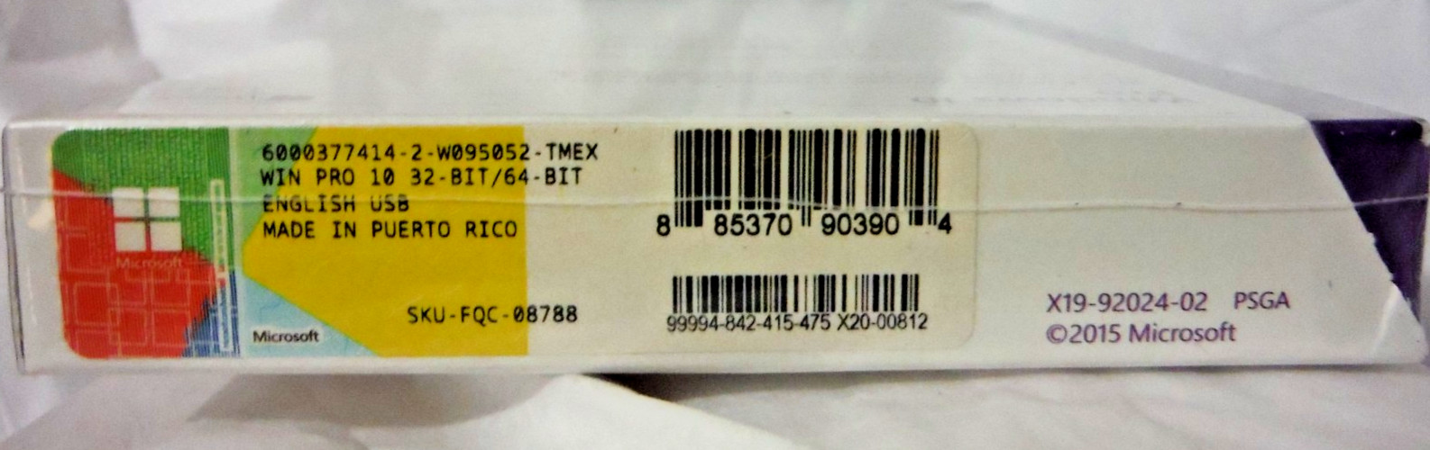 Microsoft Windows 10 Professional SKU FQC-08788 Sealed 32-bit 64-bit USB 3 NEW