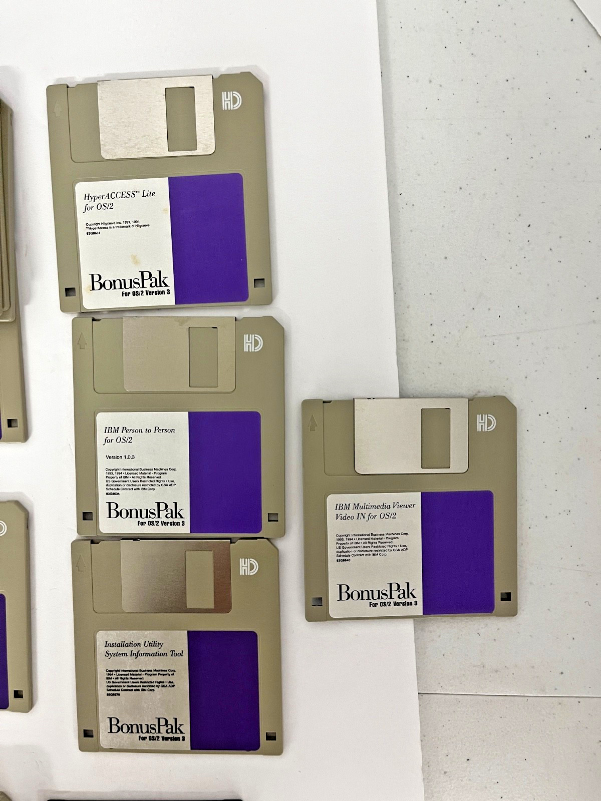 Vintage IBM OS/2 Warp Upgrade/Installation Package vs3. Also Includes Bonus Pac.