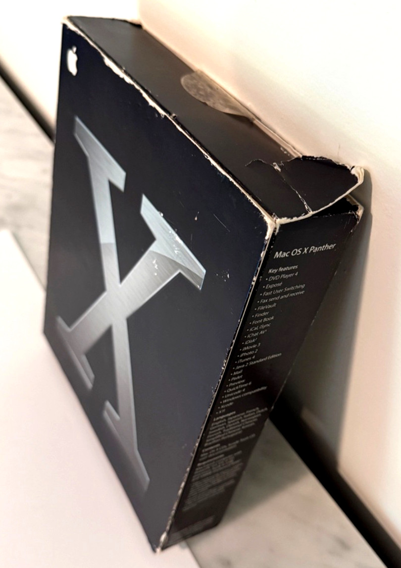 Apple Mac OS X 10.3 Panther M9227LL/A Original Retail Box – New