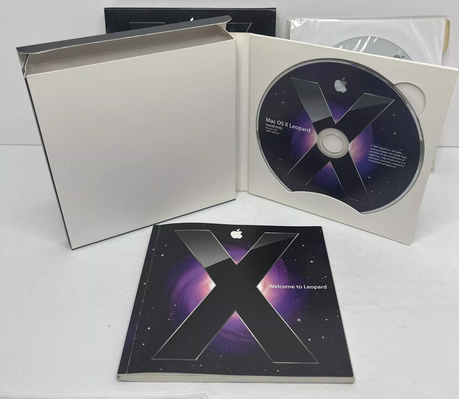 Apple Mac OS X Leopard 10.5 & Update 10.5.6 Install DVD iWork Office Mac
