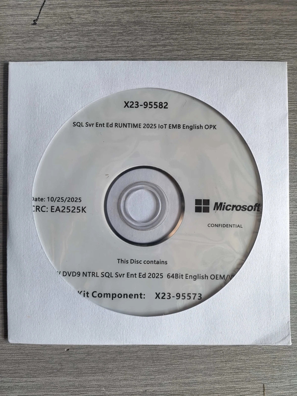 New SQL Server 2019/2022/2025 Standard 24 Core License Unlimited CALs DVD
