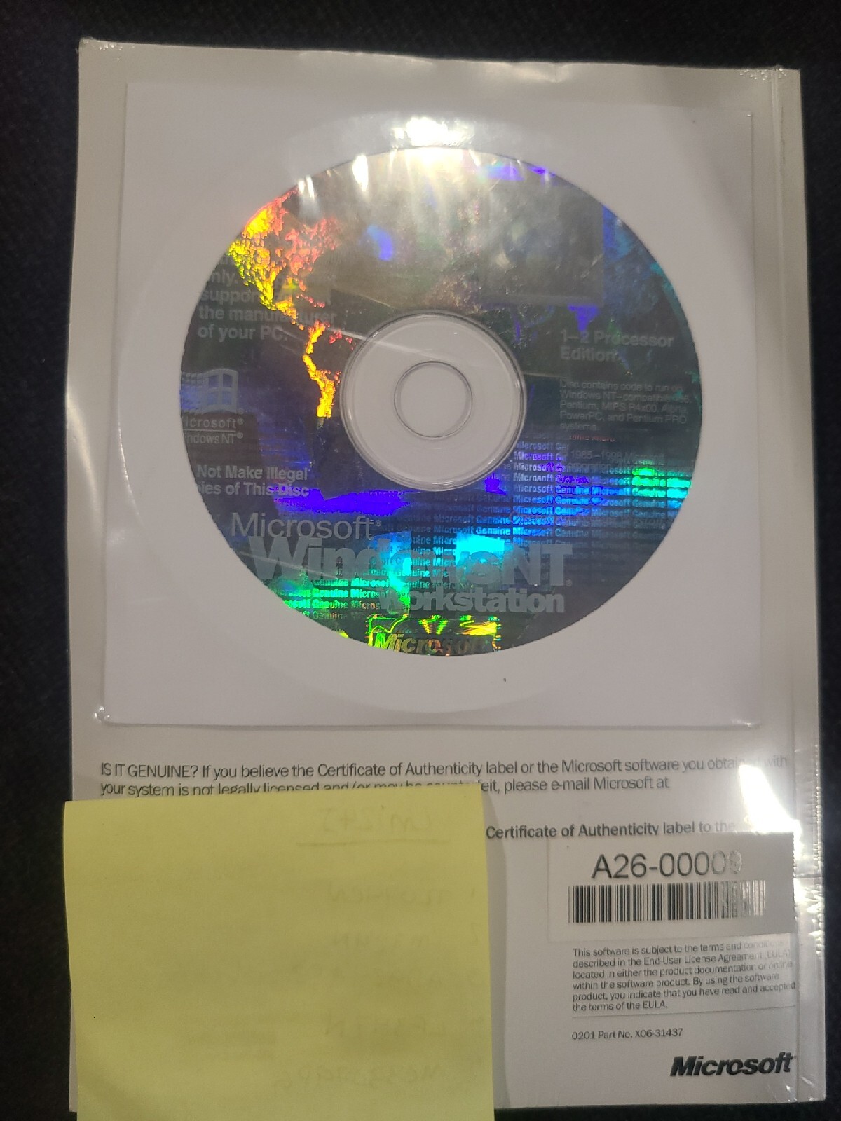 Microsoft Windows NT Workstation 4.0 – Vintage – Brand New Factory Sealed!
