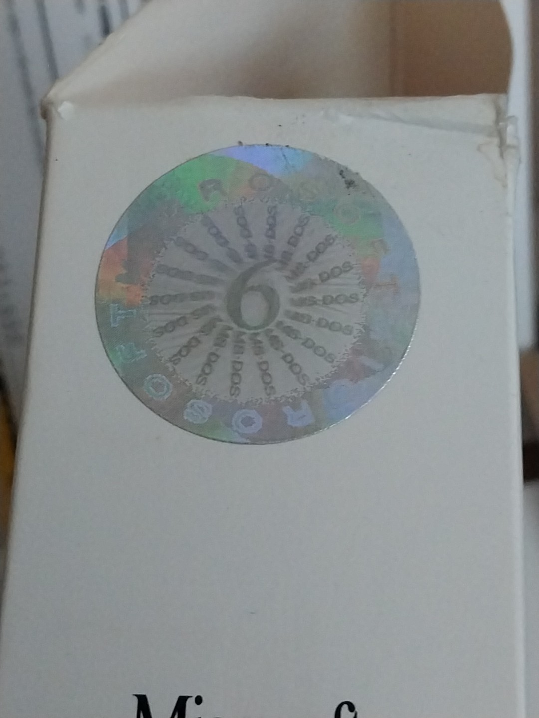 Microsoft MS-DOS 6 Upgrade. Vintage, New Sealed Retail pkg. 3.5″ disks.