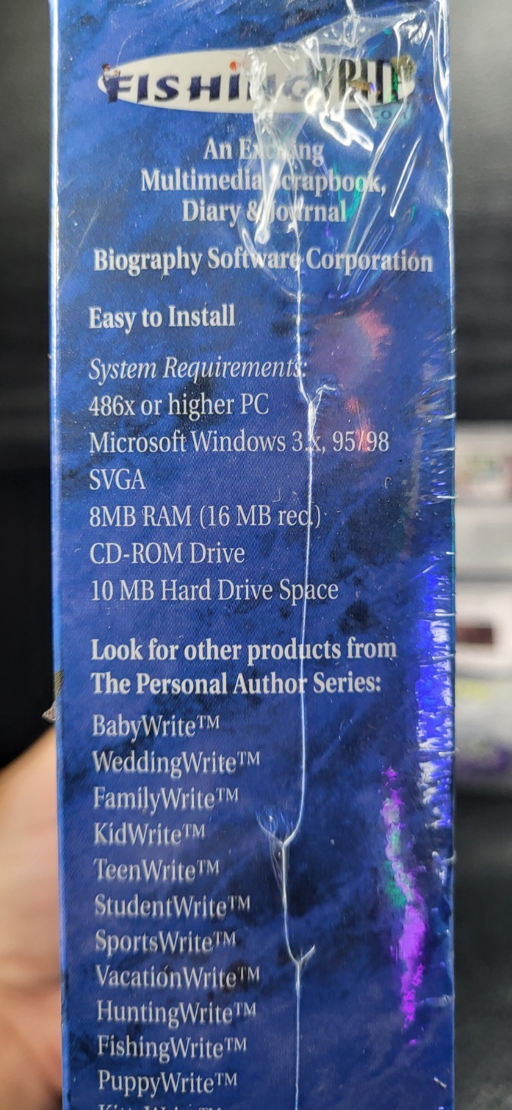 Vintage PC Software .com FISHING & WEDDING Big Box Complete Set CD Manuals WIN95