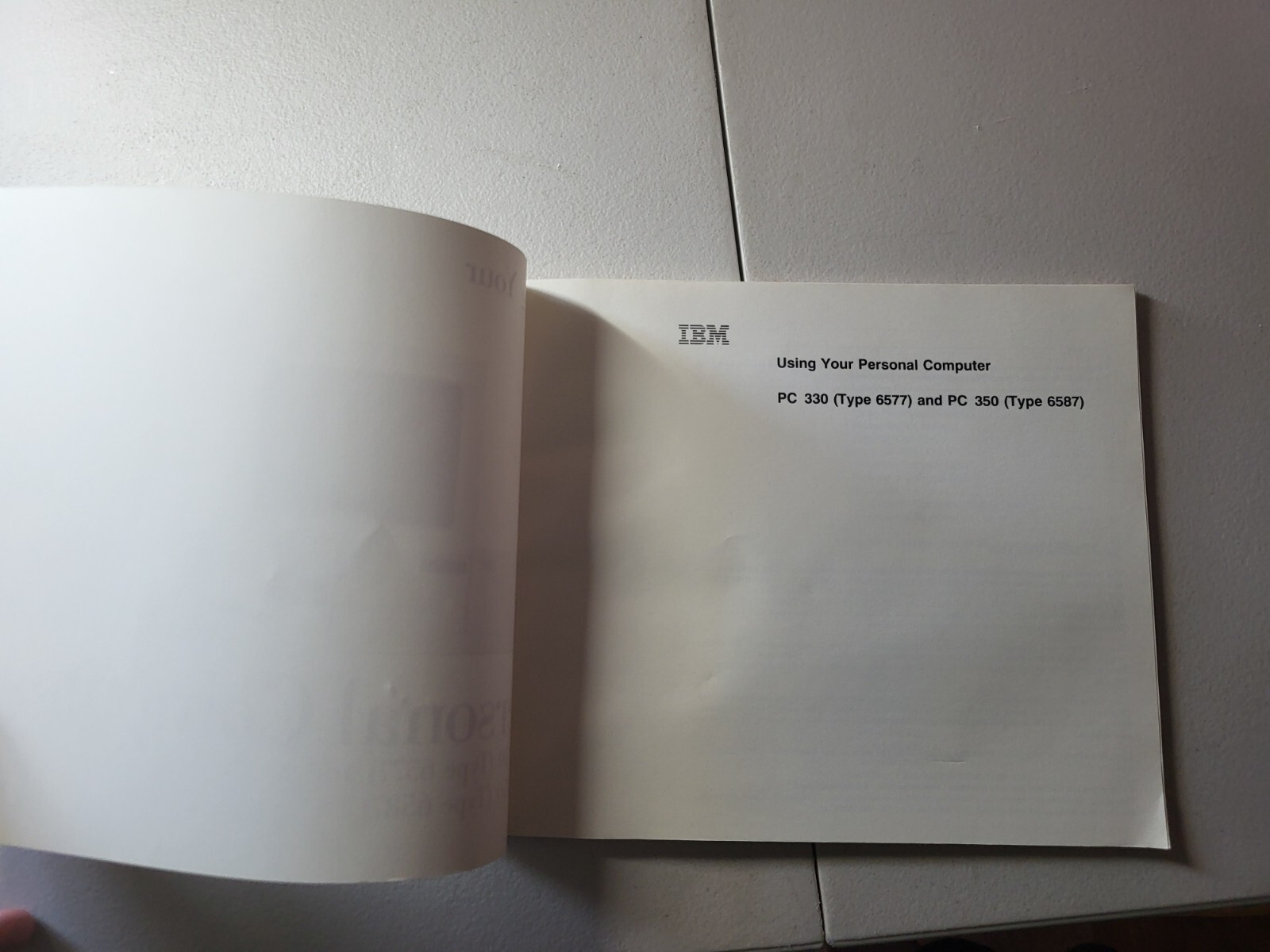 IBM PC 330 350 6577 6587 User’s Guide Manual Very Good Free Shipping