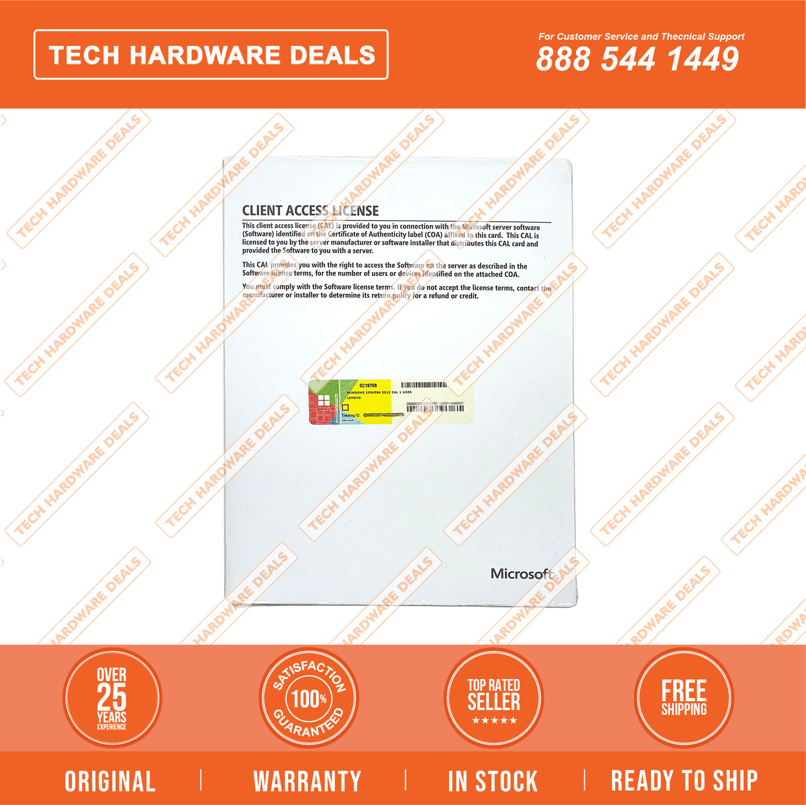 0C19602 RETAIL BOX Lenovo Microsoft Windows Server 2012 – CAL
