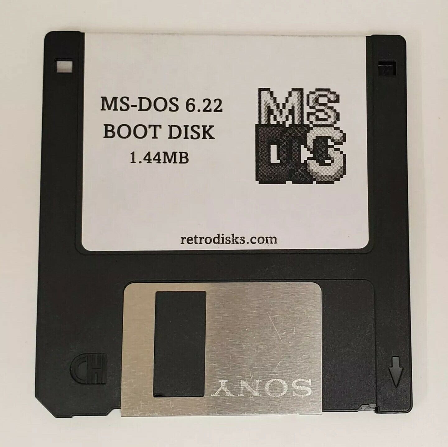 Microsoft MS-DOS 6.22 Installer + Boot Floppy Combo – 3.5″ 1.44MB (Reproduction)