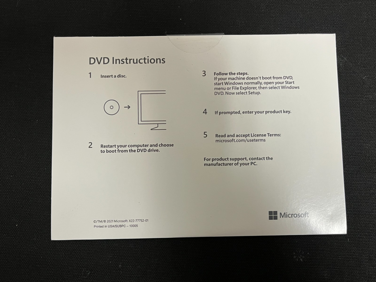 Windows 11 Pro 64-Bit Installation/Recovery Disc No License Key – NEW