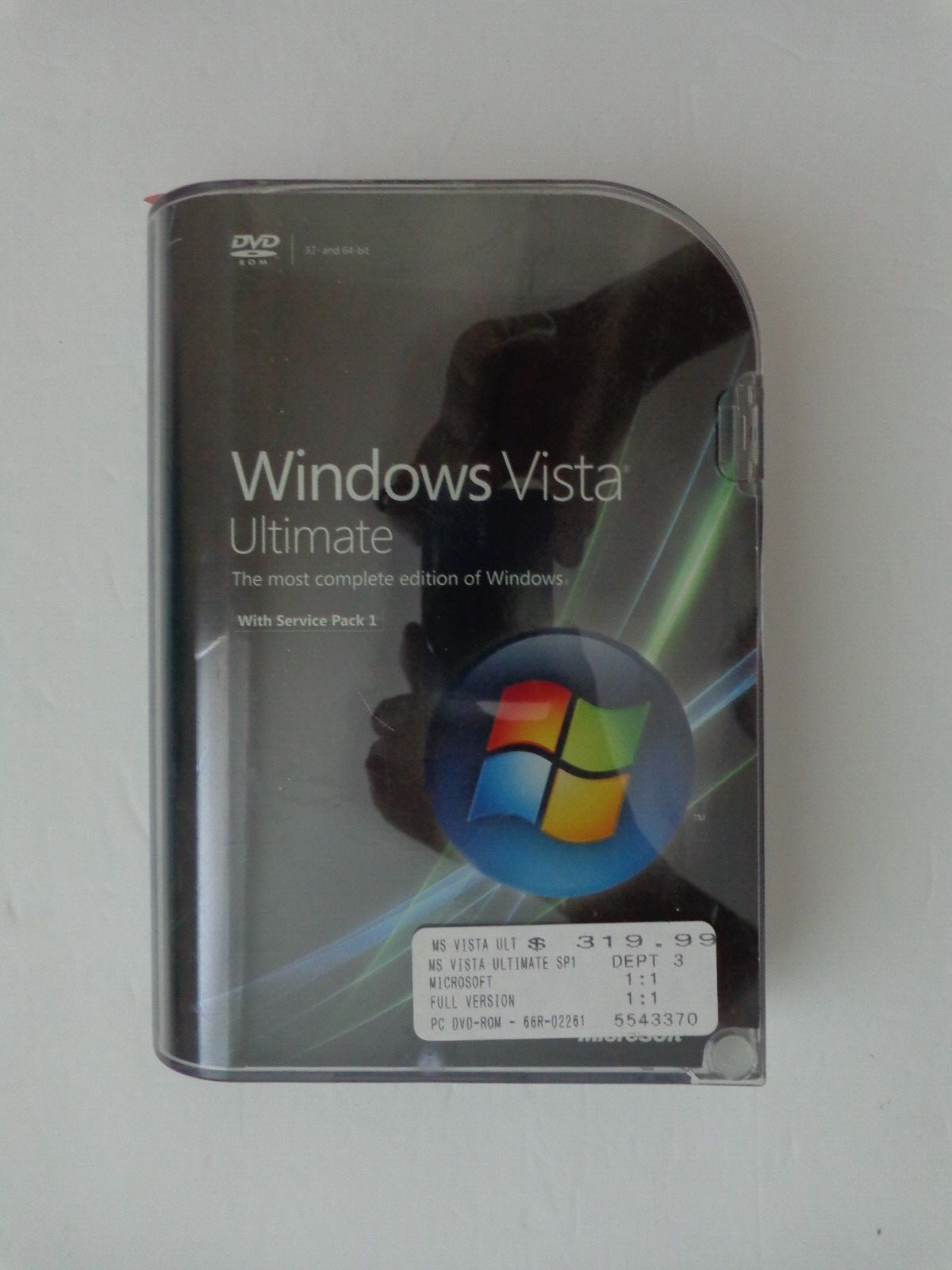 Microsoft Windows Vista Ultimate w/SP1,SKU 66R-02261,Sealed Retail Package,Full