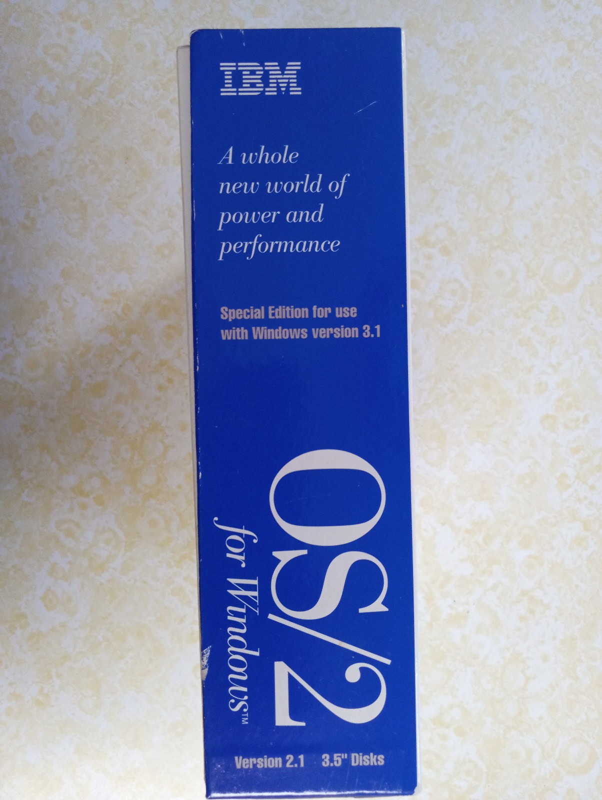 Rare New Open Box IBM OS/2 version 2.1 for Windows Version 3.1 OS on 3.5″ Floppy