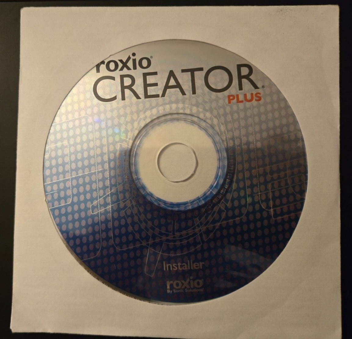 New Roxio Creator Plus CD. Software for video editing on older systems