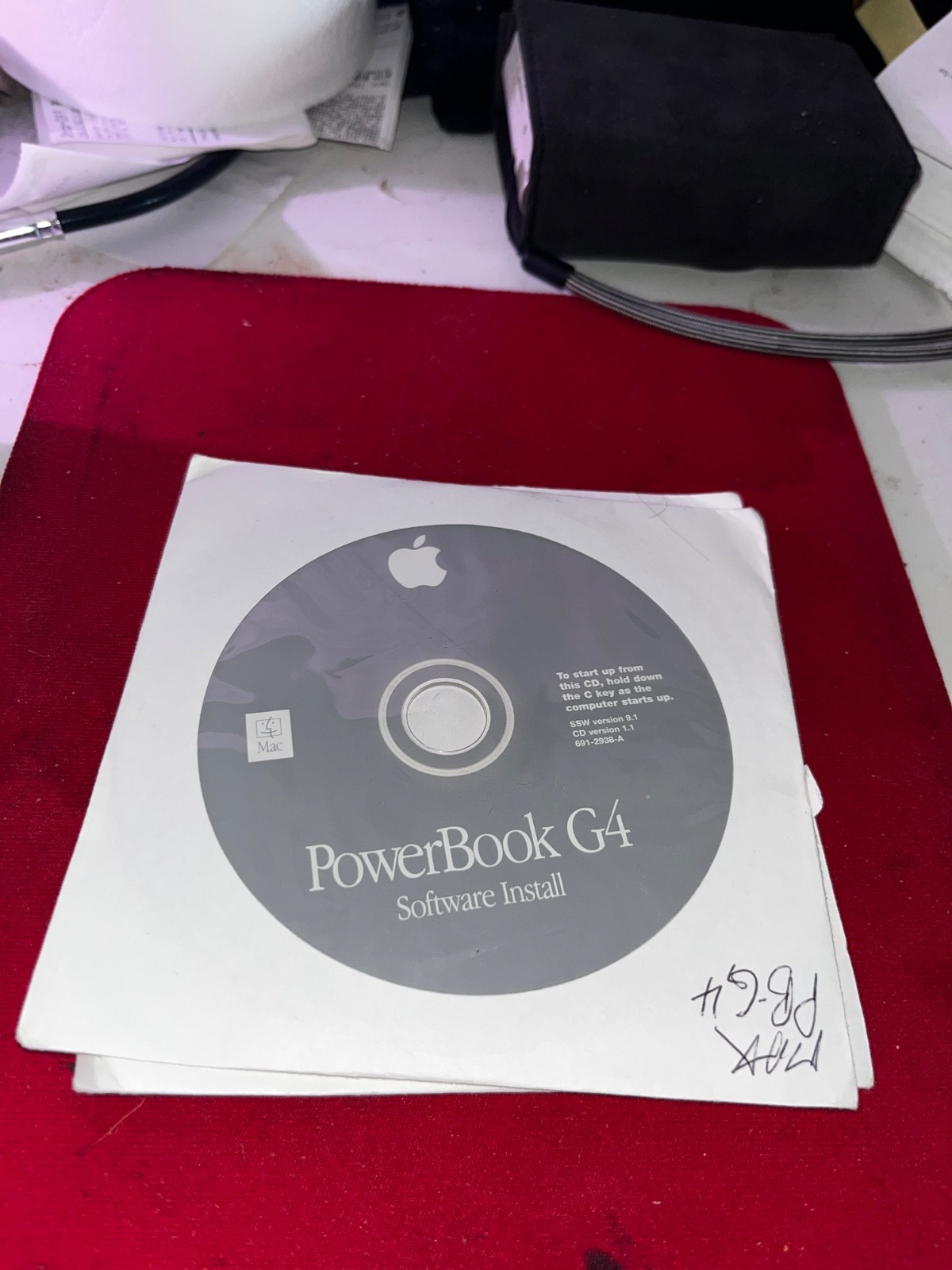 Apple Powerbook G4 Software Install Disc w/ Restore Disk / Mac OS v 9.1