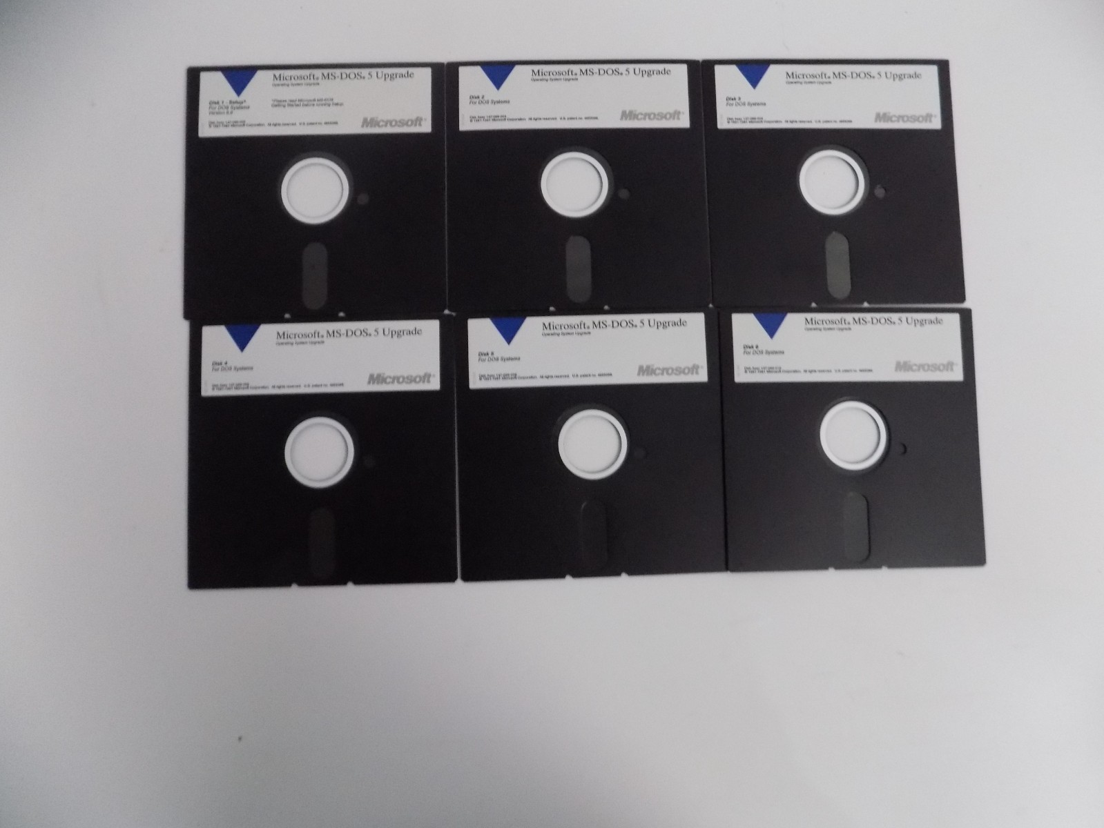 Microsoft MS-DOS Operating System Version 5 UPGRADE 5.25″ Floppy Disk Install