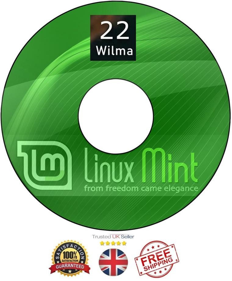 Linux Mint 22 Wilma 64bit All Versions Live Bootable DVD Linux Operating System
