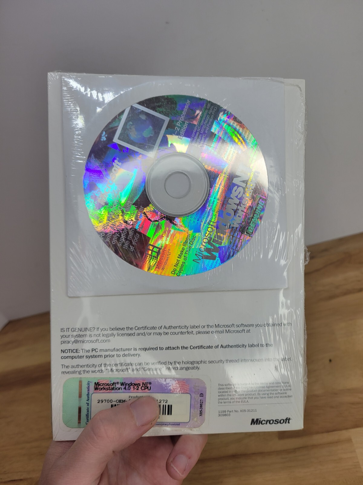 Microsoft Windows NT 4.0 Workstation 1-2 CPU Edition 3.5″ Floppy Setup Disks New