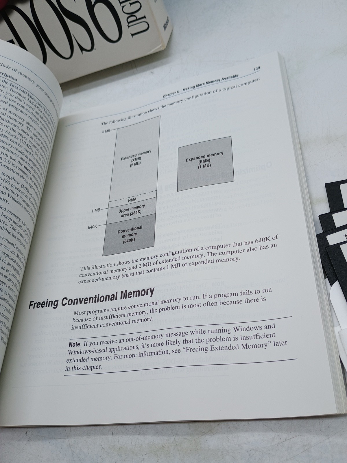 Vintage Microsoft MS-DOS 6 Software Upgrade Operating System
