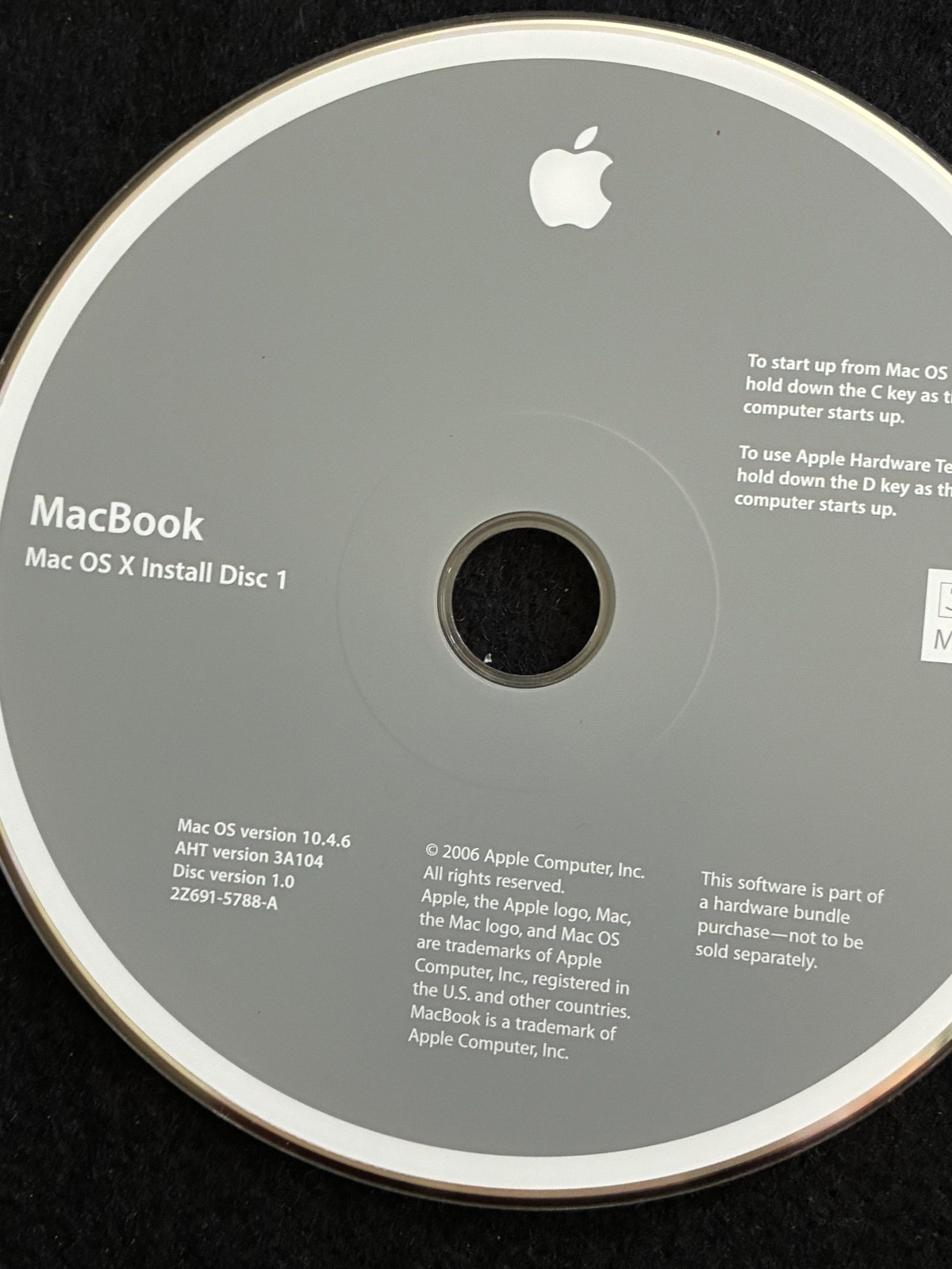 MacBook Pro OS X Install Disc 1 & 2