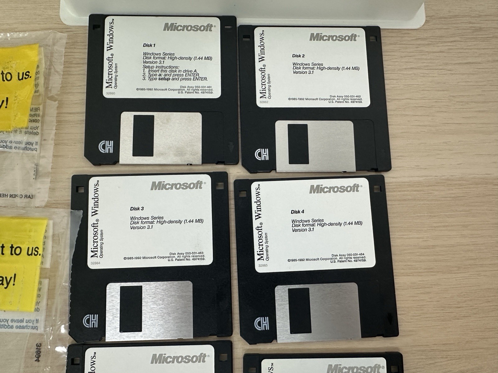 Microsoft Windows 3.1 Operating System + Microsoft Mouse – Vintage 1992 Big Box