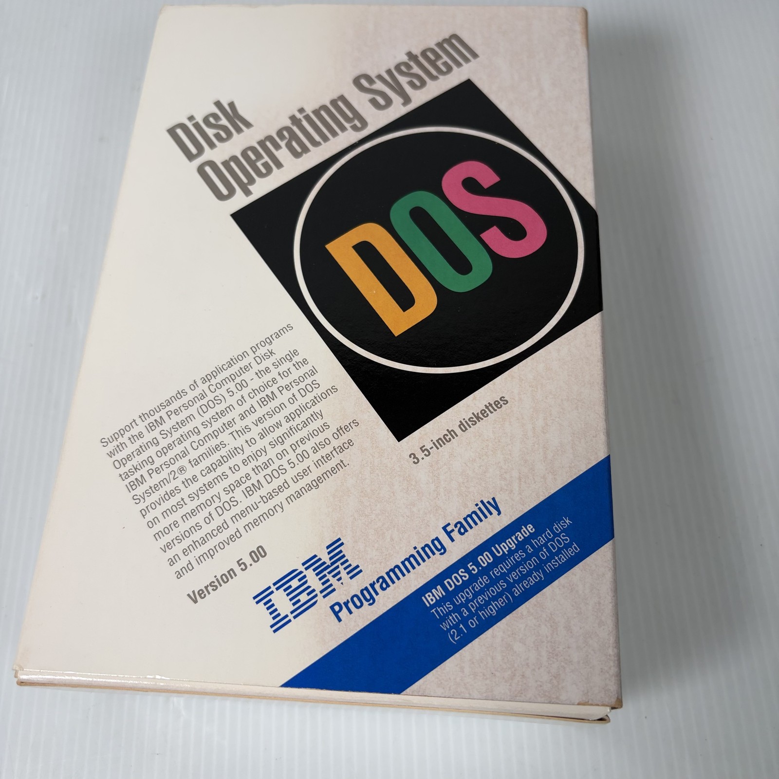 Vintage IBM DOS 5.0 Upgrade Kit Disk Operating System Software 3.5″ Floppy Disks