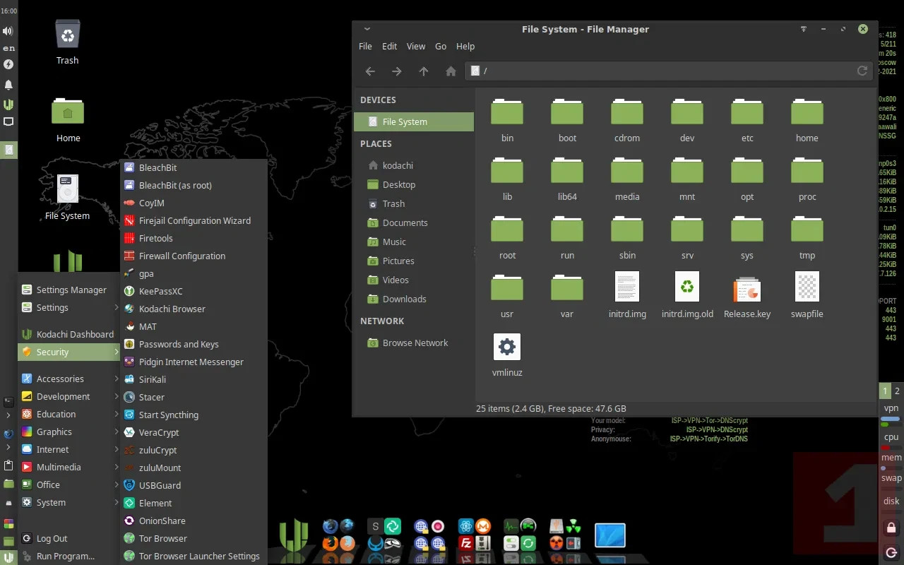 Kodachi Linux OS – LATEST VERSION – USB / LIVE DVD MAC, PC