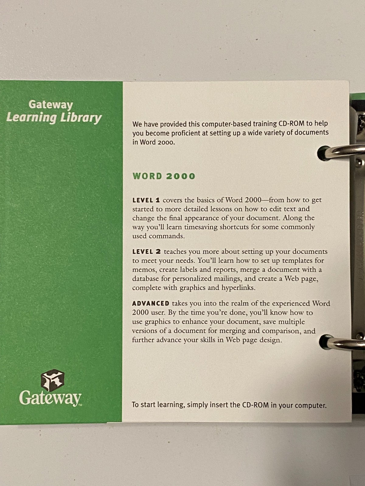 GATEWAY Computer’s Learning Library