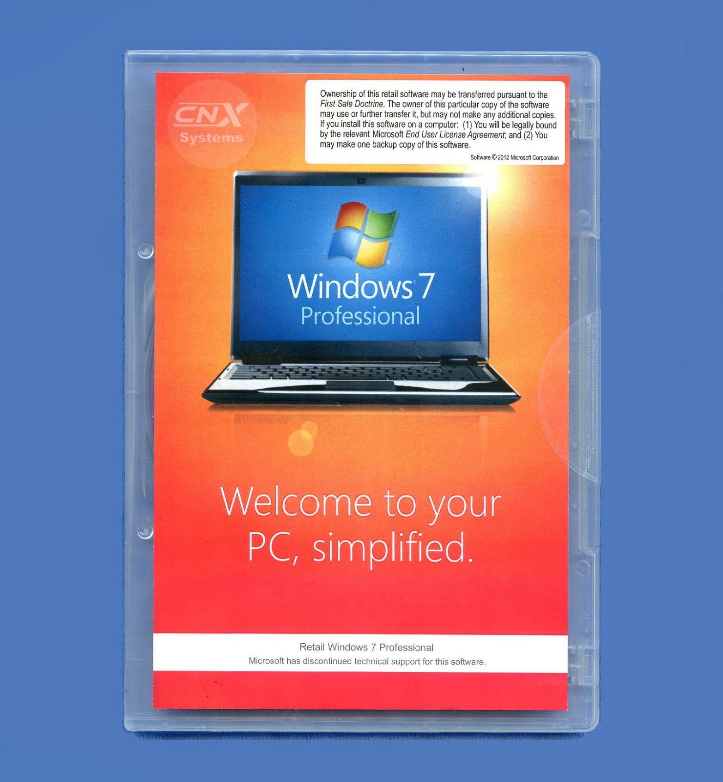 NEW Retail Windows 7 Professional 64 Bit Full Version SP1 DVD Disc & Product Key