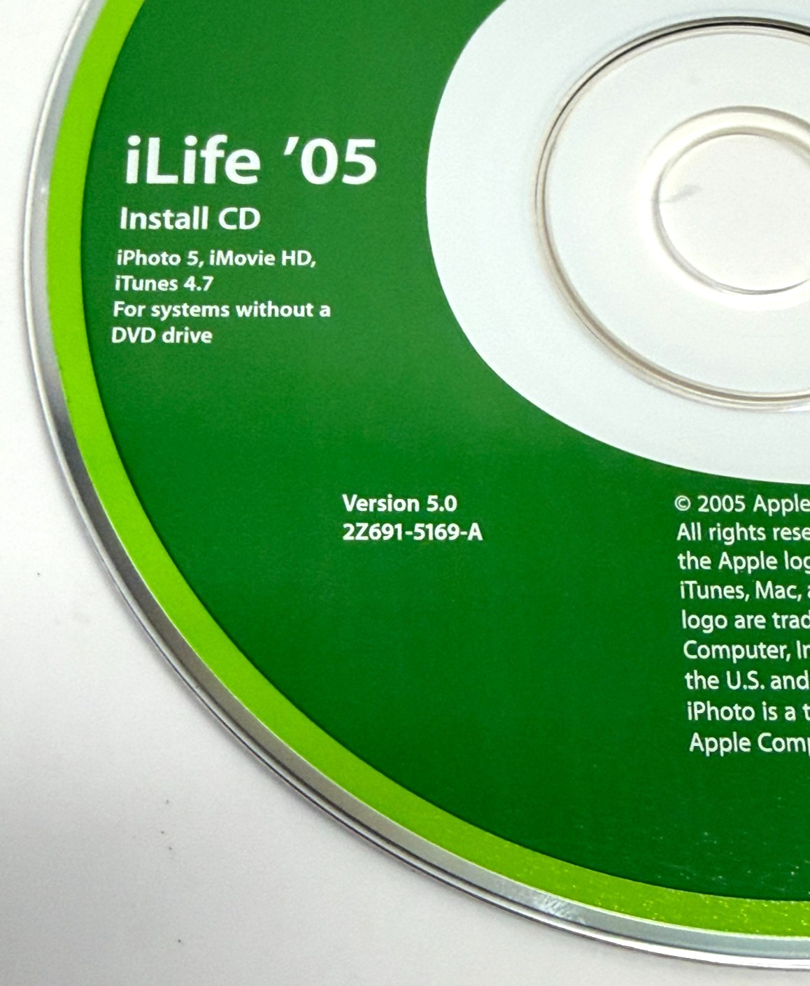 Vintage Apple Mac iLife ’05 Install DVD/CD – v5.0