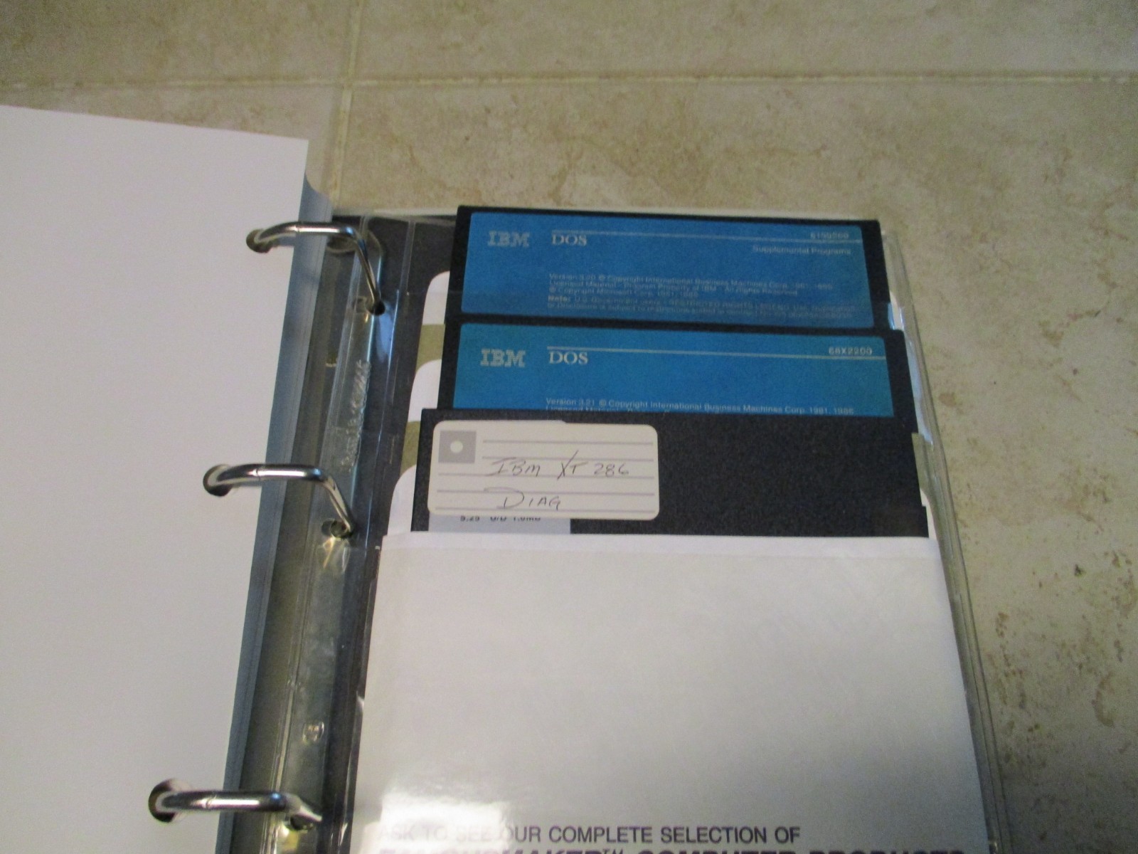 Vintage IBM Dos Disk Operating System Ver 3.20 5.25″ Diskettes Manual Software