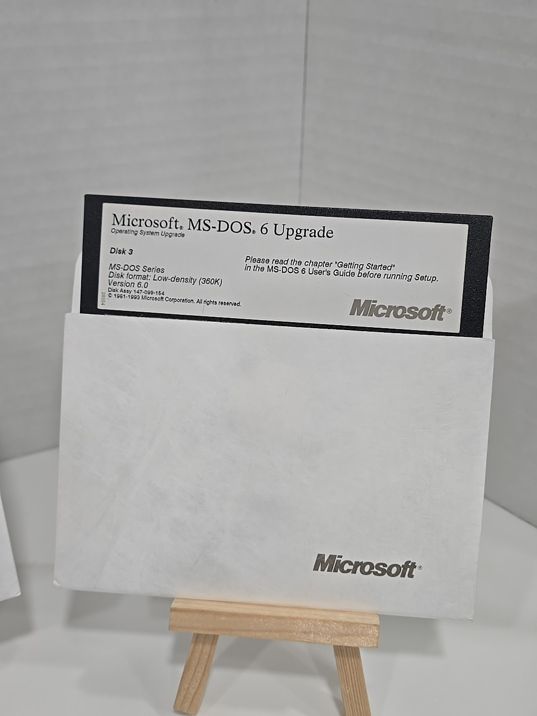 Vintage Microsoft MS-DOS 6.0 Upgrade Operating System 3.5″ Discs + 5.25″ Floppys