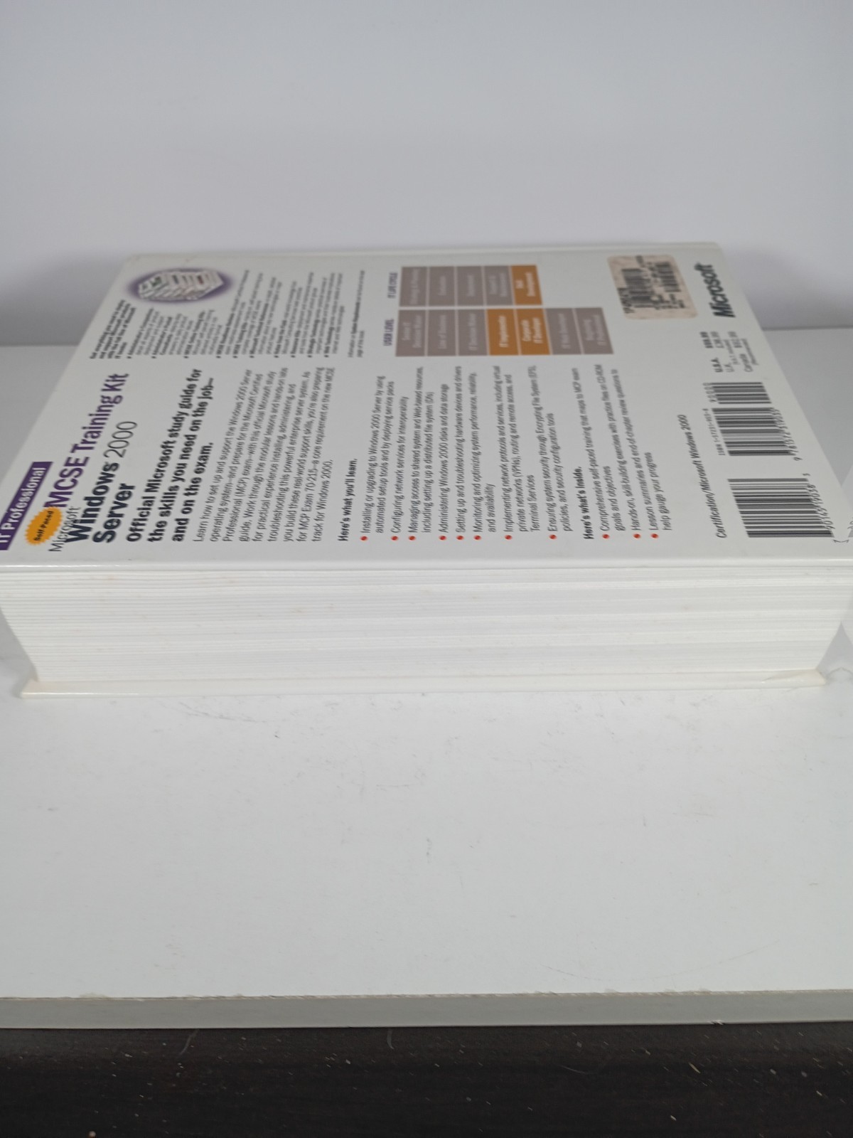 Self-Paced MCSE Training Kit Microsoft Windows 2000 Server (missing disc)