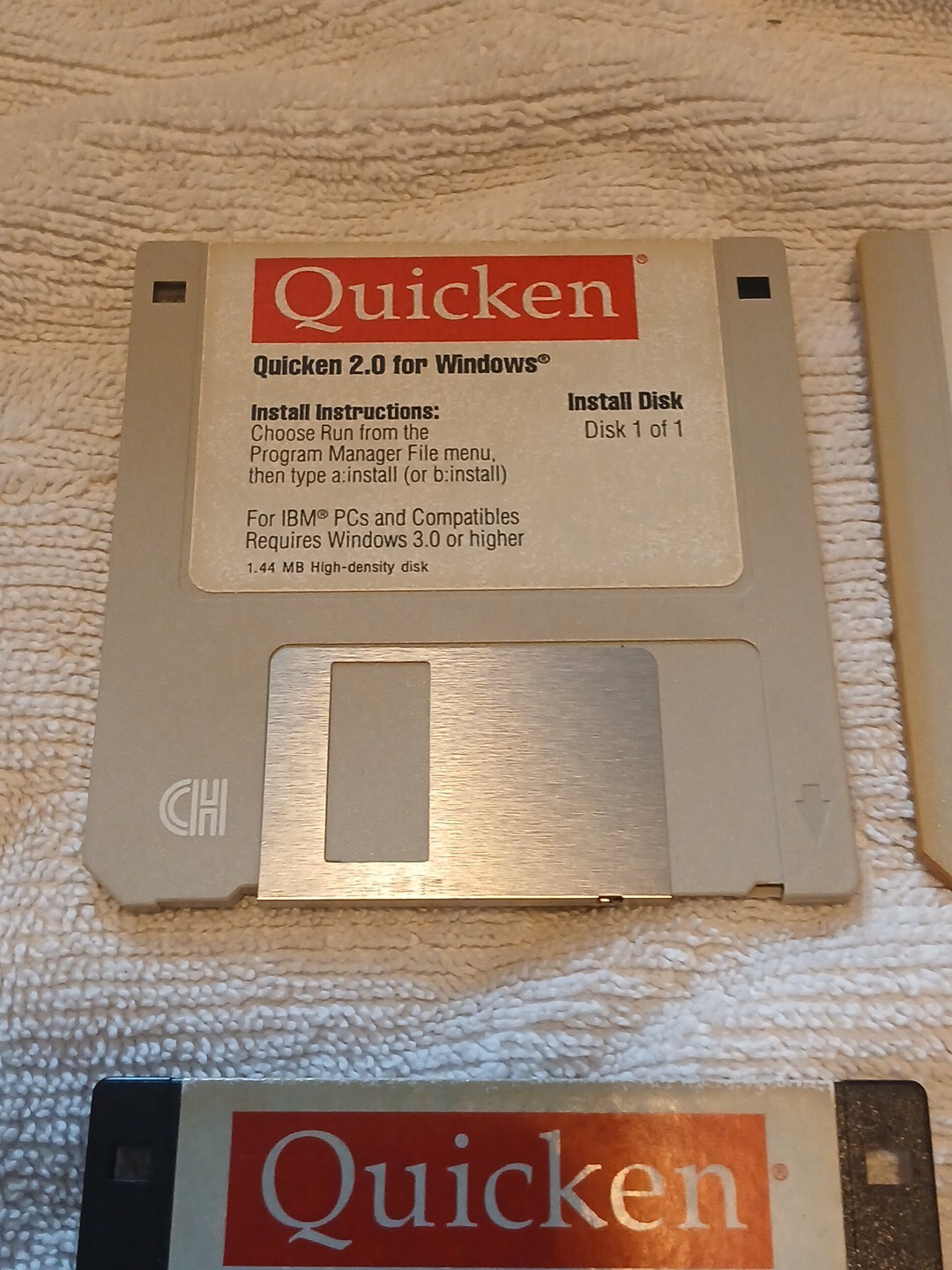 Vintage Quicken Deluxe For Windows 3.5 Floppy Disks Random Disk Lot Of 8