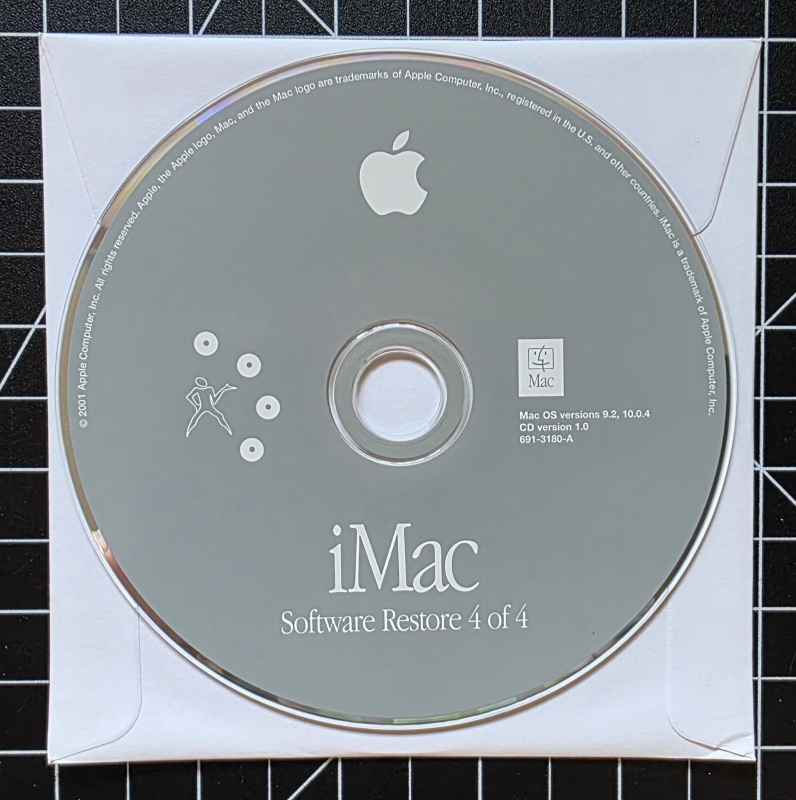 Vintage Apple iMac Software Restore Install Applications 7 Disc Set Mac OS 9/10