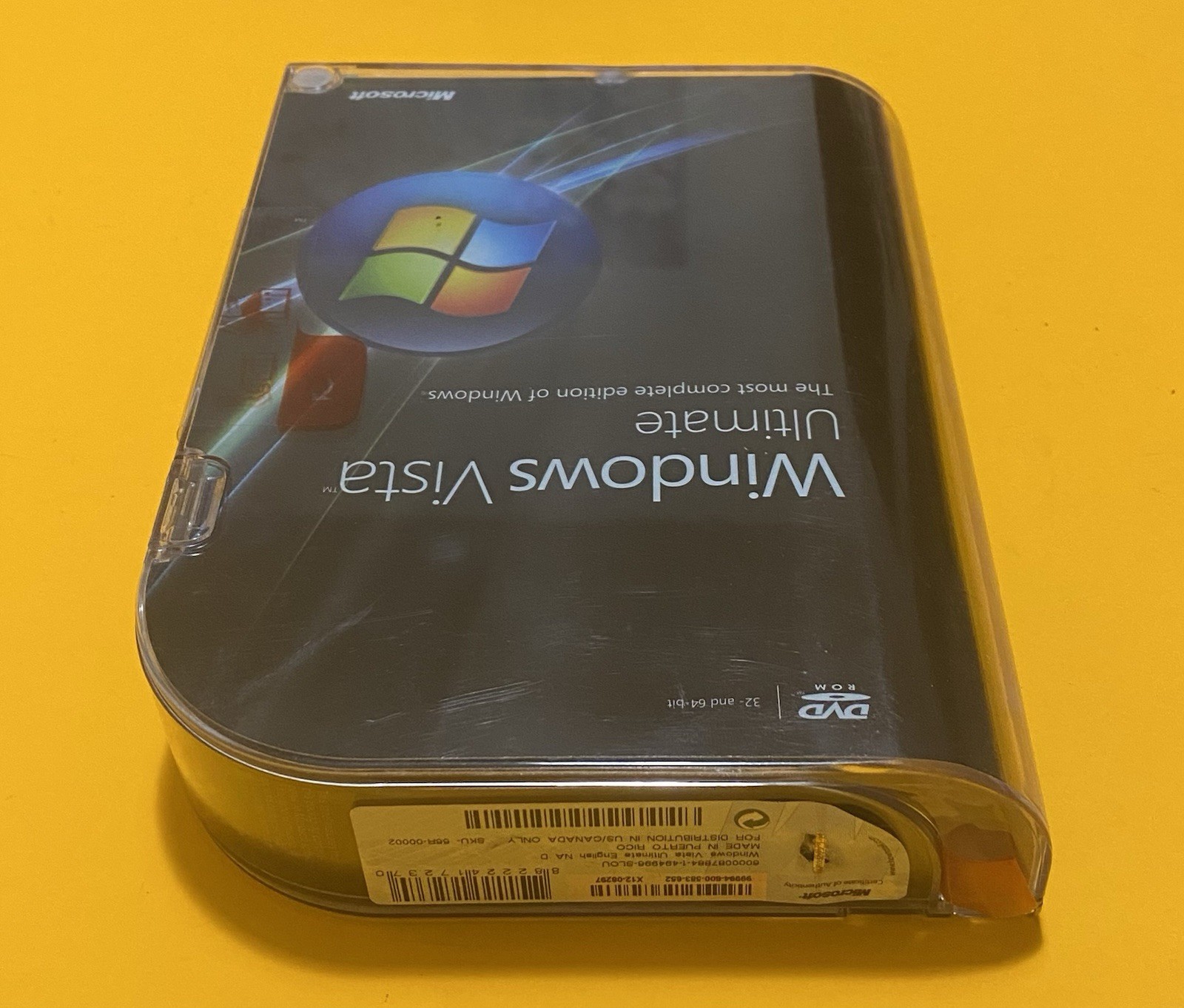 Microsoft Windows Vista Ultimate Full 32 Bit & 64 Bit DVDs =NEW SEALED BOX=